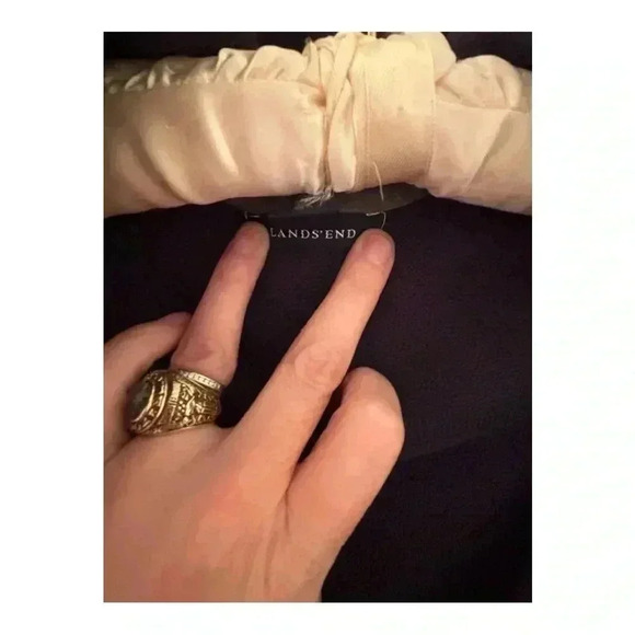 Lands’ End Grey/lavender Men’s M 38-40 Fleece Vest. Like New. Dsct w bundle! - Picture 3 of 5